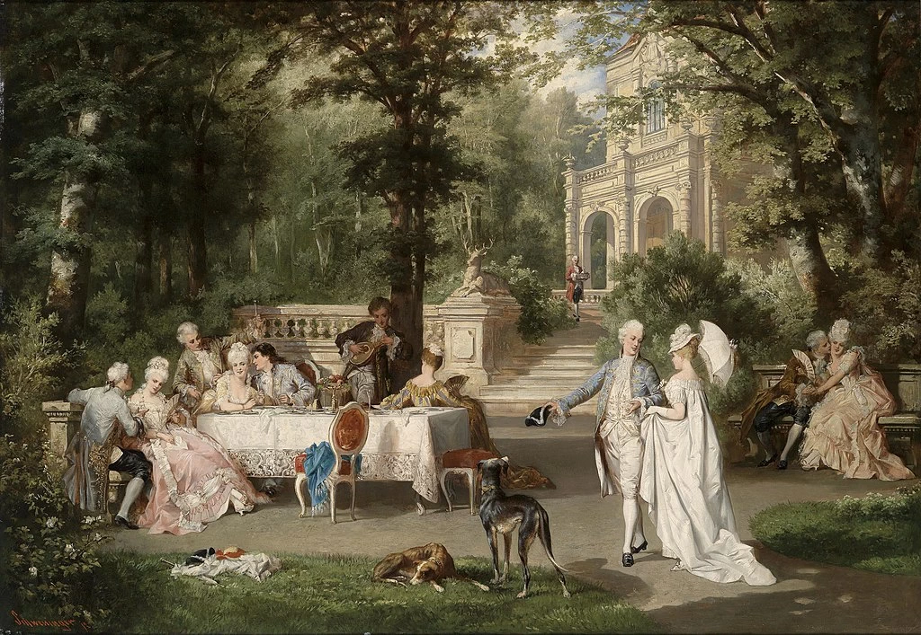 Carl Schweninger II - Compagnia galante nel parco del castello